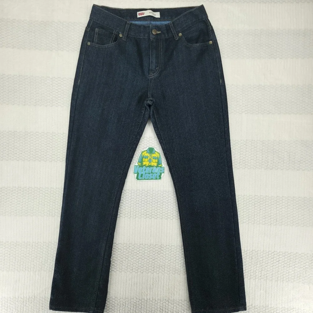 Levis 511 Slim Tapered Jeans Mens 20 Reg 30x30 Blue Dark Wash Stretch 5511-542